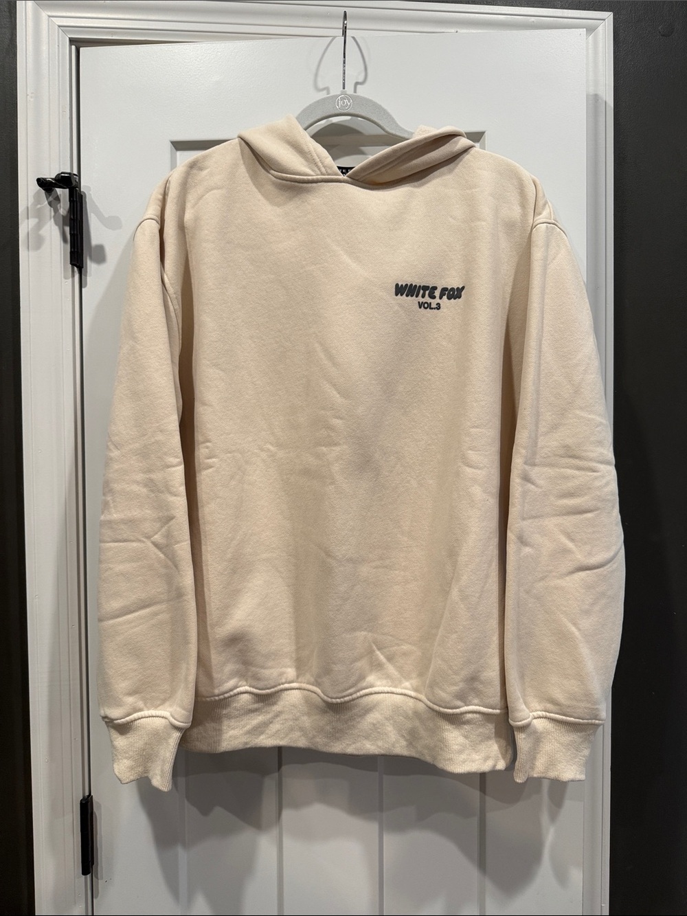 White Fox Cream Hoodie